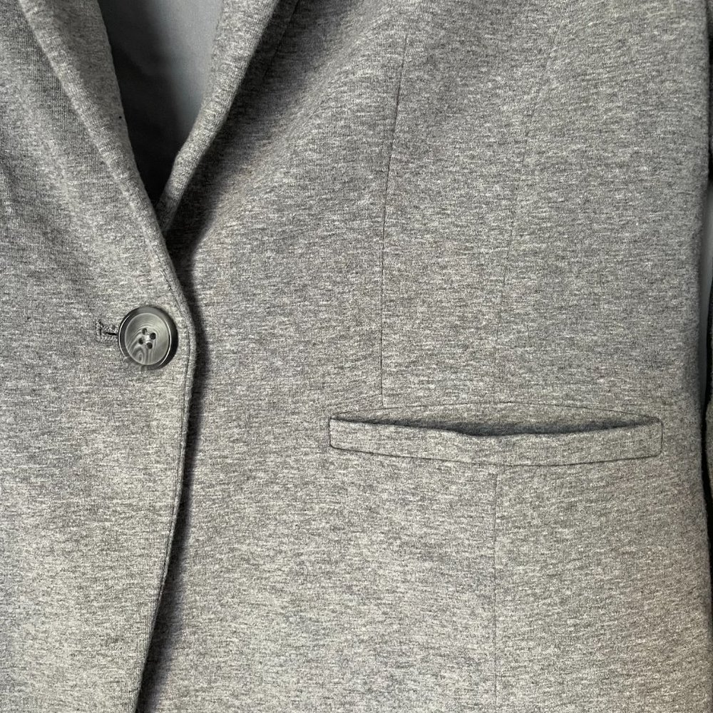 Loft Petite Gray Crop Blazer